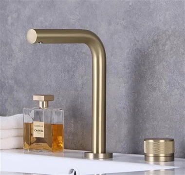 Faucet Abhantrach Óir Scuabtha Nua-Aimseartha